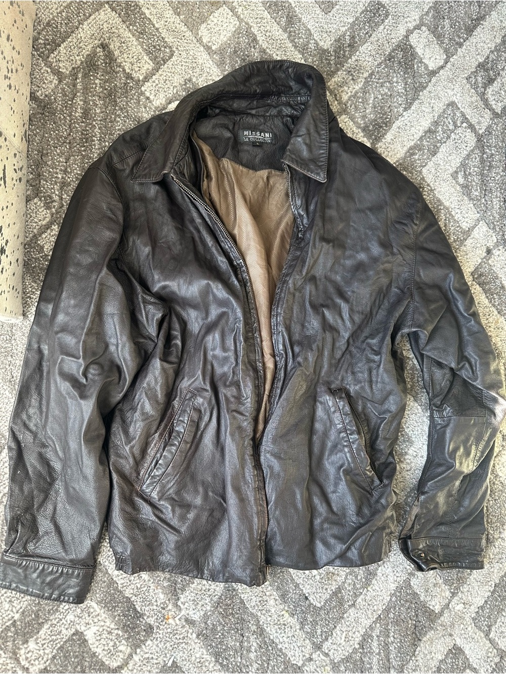 Missani Le Collezioni Genuine Leather Jacket